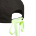 Adidas時尚運動帽(黑/螢光綠緞帶)#9621